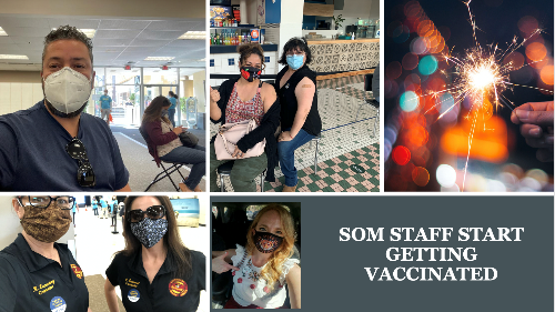 SOM Staff getting vaccinated