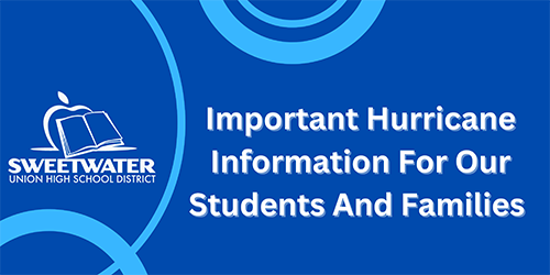 Important Hurricane Information For Our Students And Families