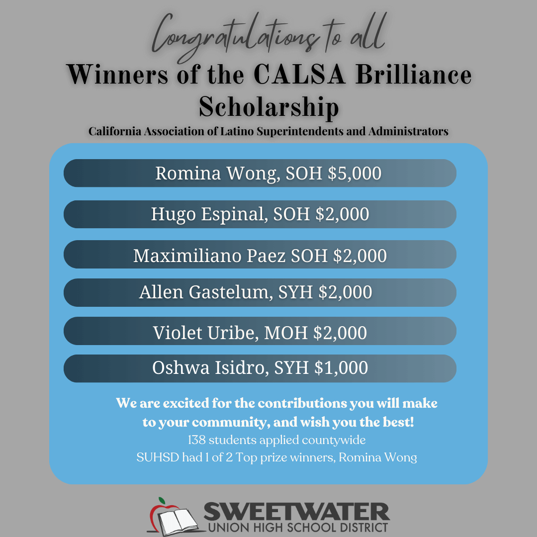 CALSA Scholarship Winners