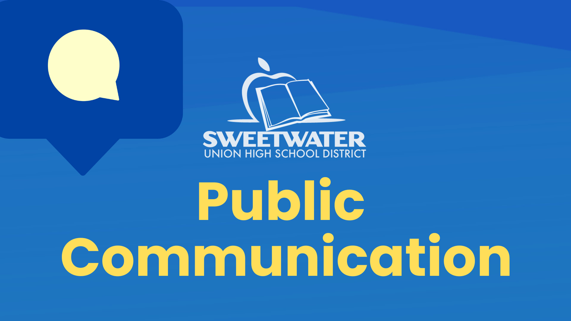 School Safety Message Sweetwater Union High School District