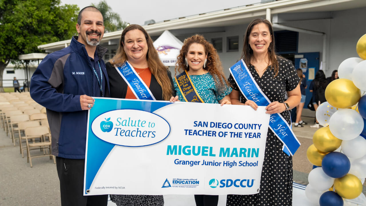 Miguel Marin Named 2025-26 San Diego County Teacher of the Year