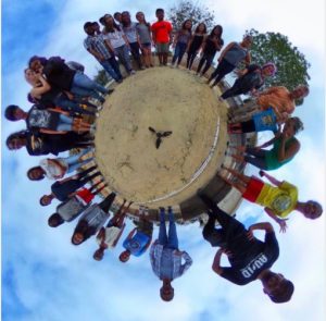 circle of science students