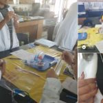 science project - students in lab coats