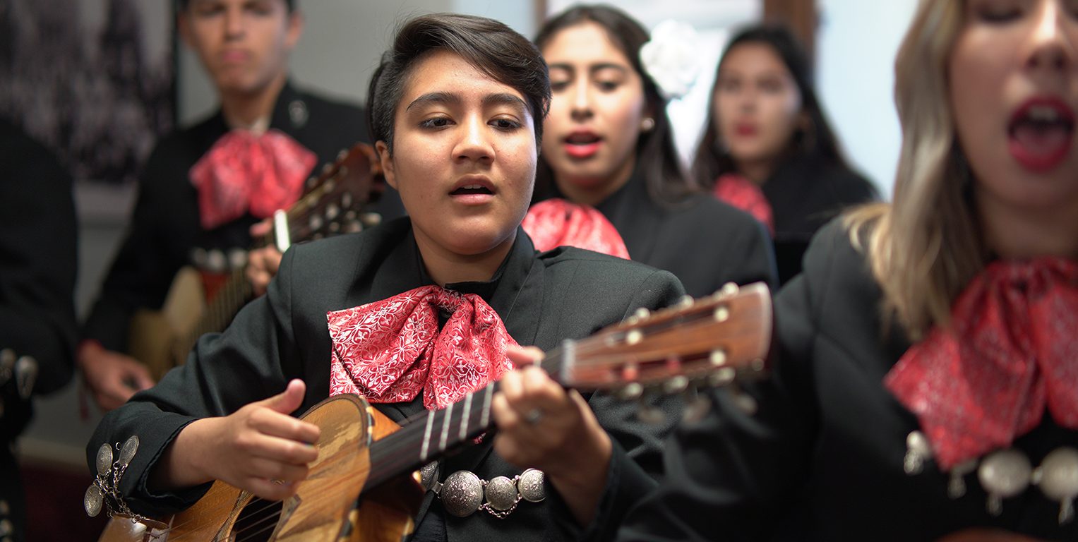 Olympian High School Mariachi visits District Office