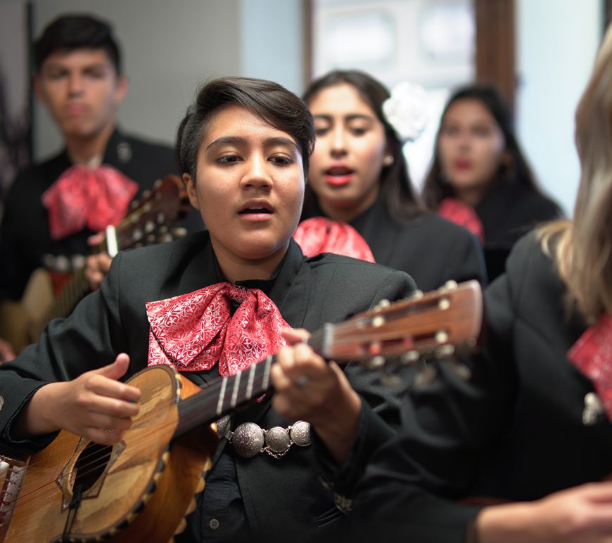 Olympian High School Mariachi visits District Office