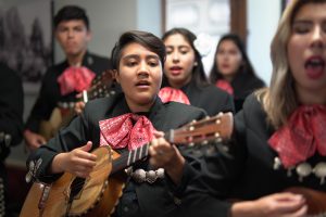 Olympian High School Mariachi visits District Office