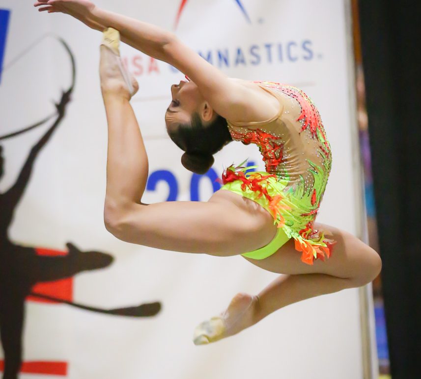Fernanda Gutierrez, a 9th grader at Olympian High - invited to represent the USA as a member of Team Grace through the International Federation of Aesthetic Group Gymnastics