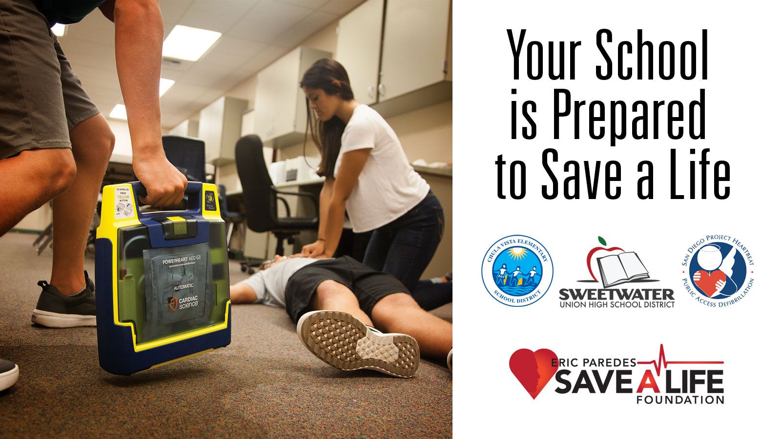 Sweetwater District Receives New AED Machines for School Sites