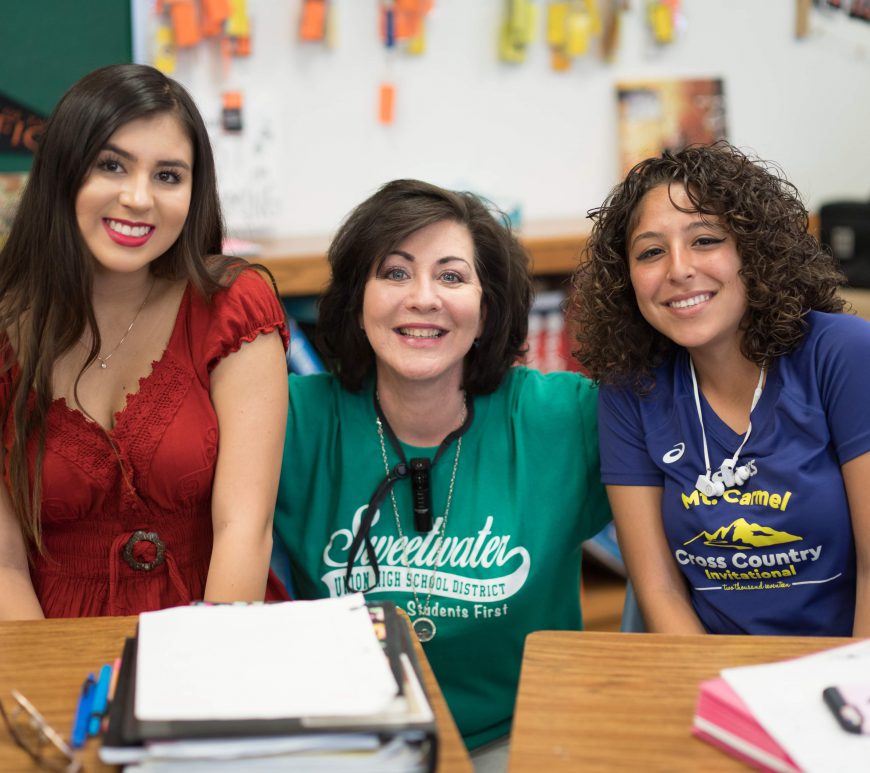 Louise Williamson oversees the “Connect Crew Club” at Hilltop High School