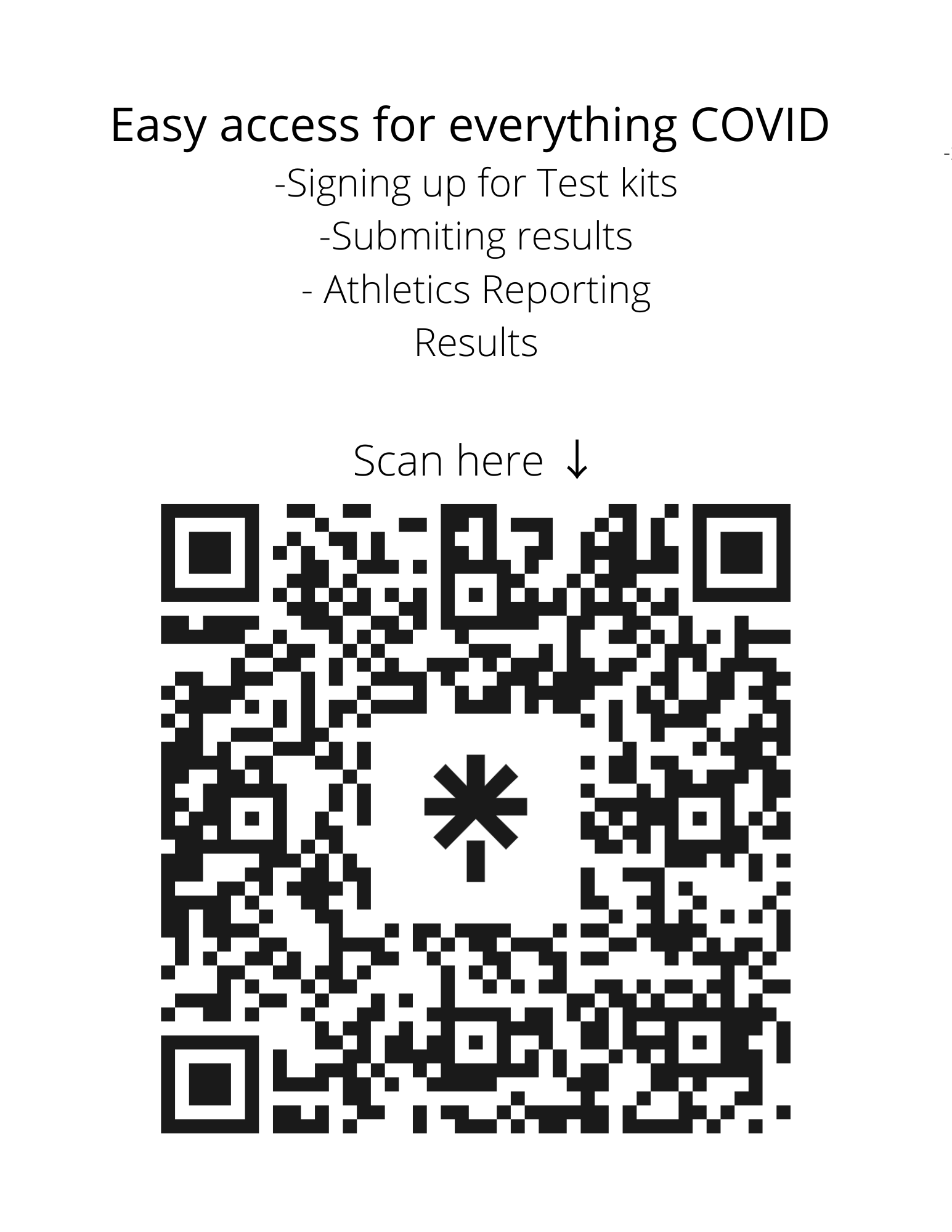 Sign up for free covid tests or report your covid test results