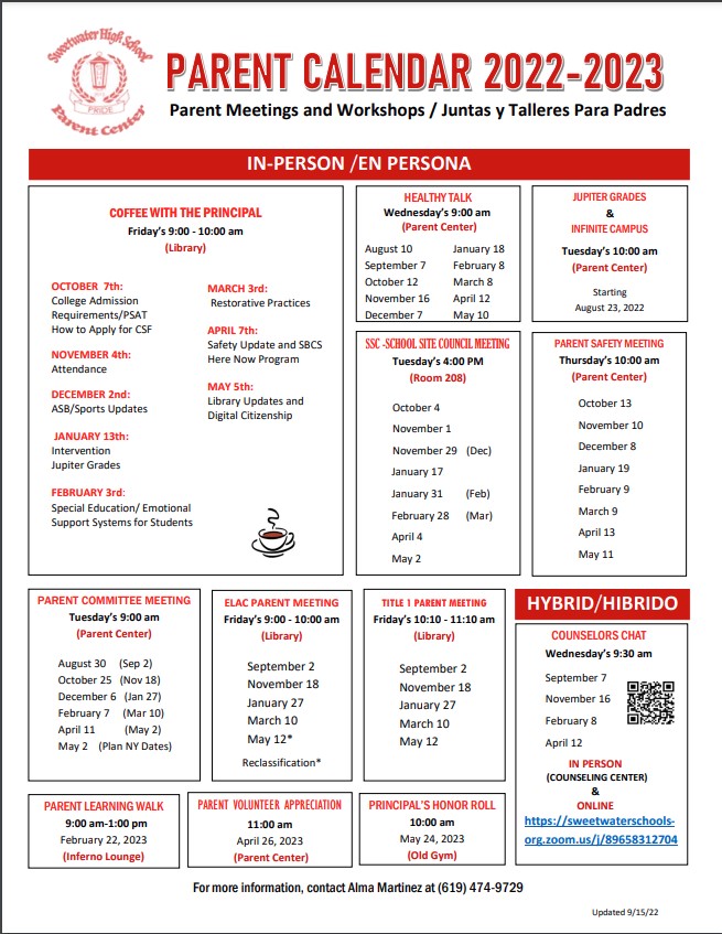 Sweetwater High School Parents